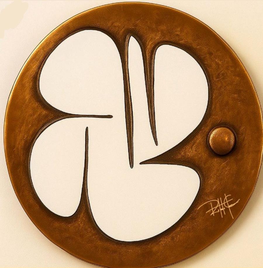 Objeto de Parede V — Objeto de Parede. Bronze maciço puro. Roberto Claussen.